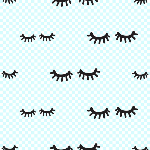 abstract eyelashes pattern - Vector, afbeelding