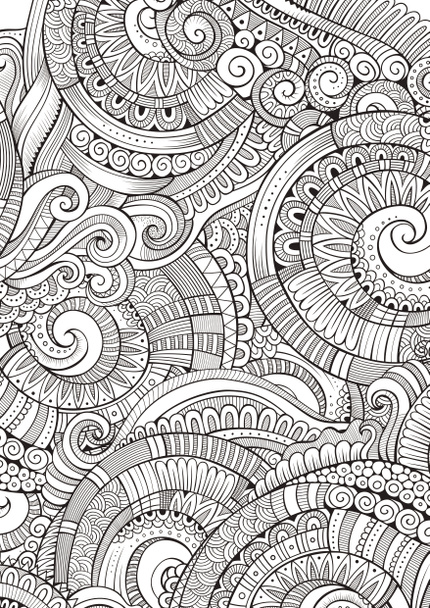 Абстрактные замысловатые декоративные каракули ручной работы
 - Фото, изображение