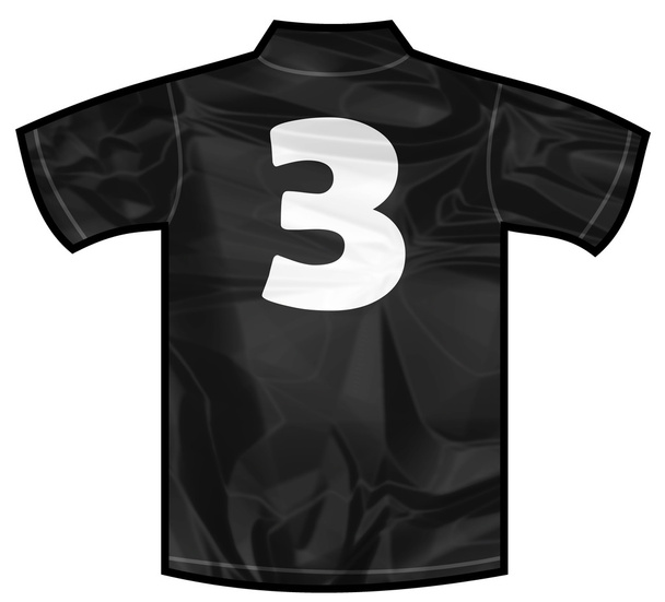 Zwarte shirt drie - Foto, afbeelding