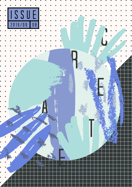diseño de cubierta abstracta - Vector, imagen