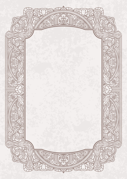 old-fashioned greeting card - Vector, imagen