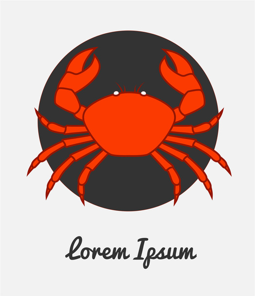 Crab Template Vector - Vector, Image