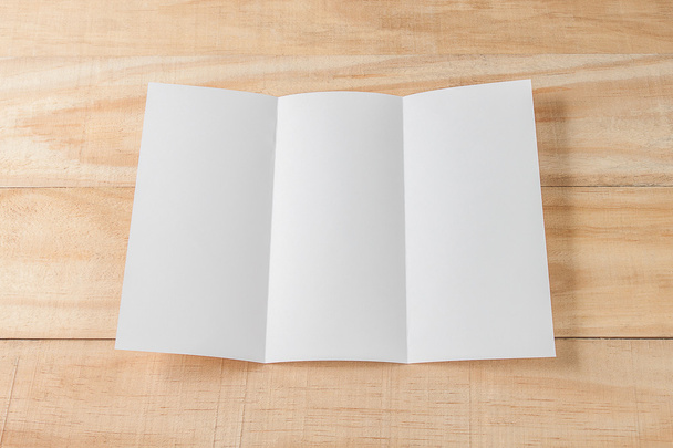 空白のパンフレット用紙  - 写真・画像