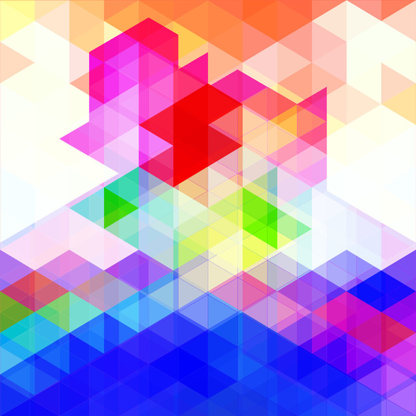 Abstract colorful background of polygons - Vector, Image