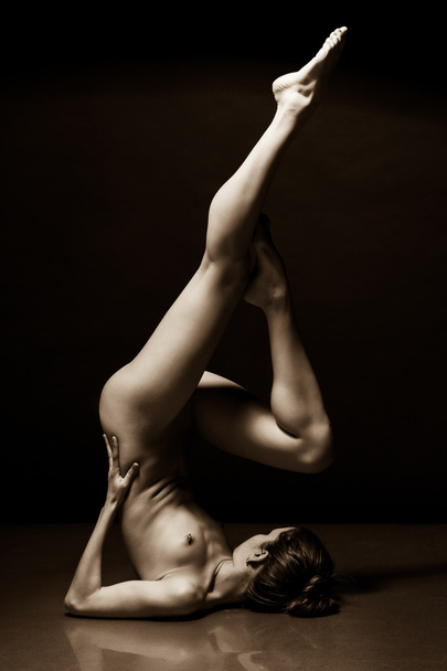 sexy nude woman black and white Art - Valokuva, kuva