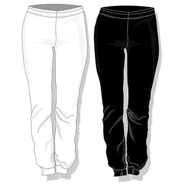 Trousers. Female's clothes. - Vector, Image