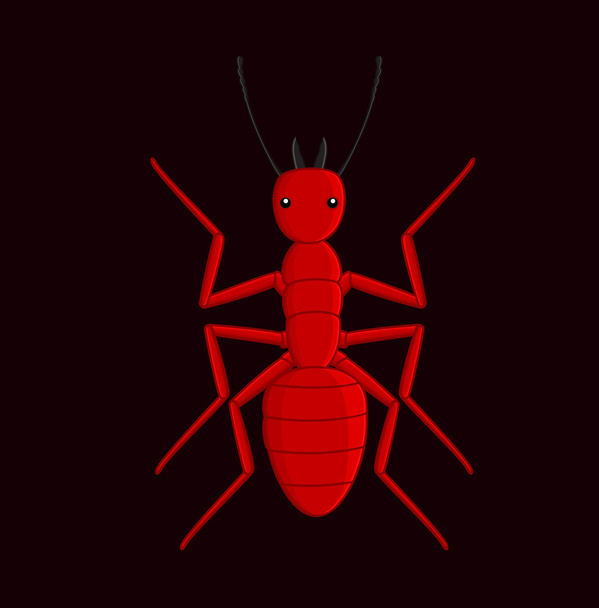 Ανατριχιαστικό φωτιά μυρμήγκι διάνυσμα  - Διάνυσμα, εικόνα