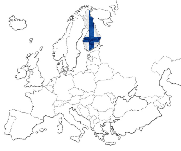 Suomen kartta - Valokuva, kuva