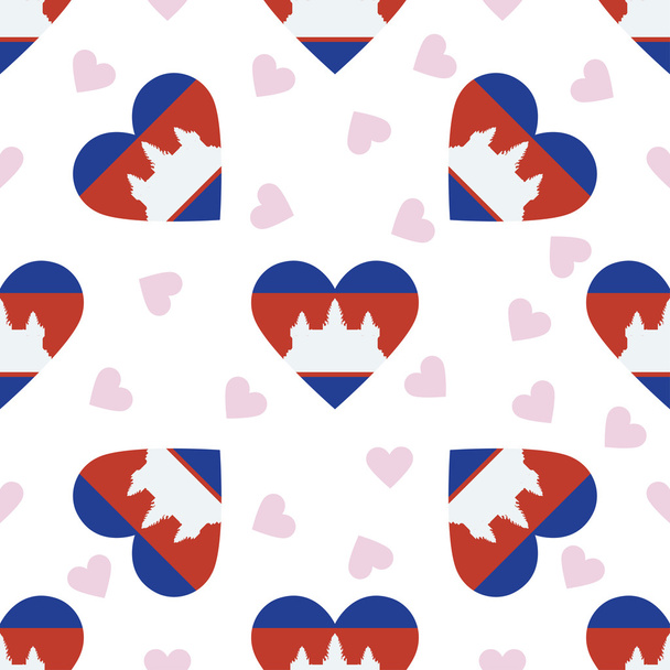 Cambodia independence day seamless pattern. - Διάνυσμα, εικόνα