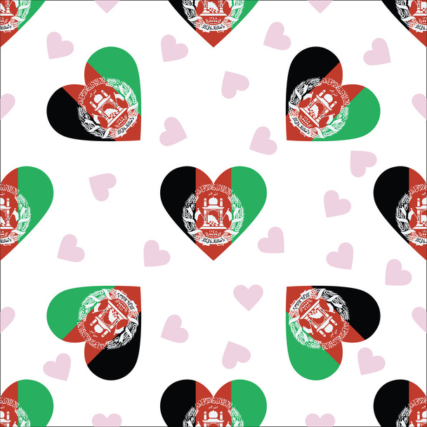 Afghanistan independence day seamless pattern. - Wektor, obraz