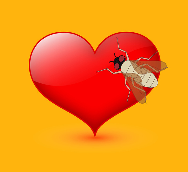 Бджола на серце
 - Вектор, зображення