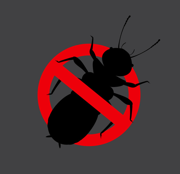 Insetto di termite Segnale proibito
 - Vettoriali, immagini