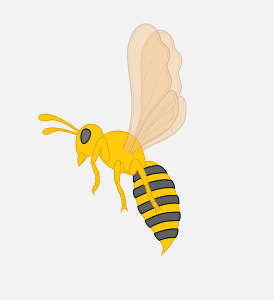 面白いハチ ベクトル  - ベクター画像