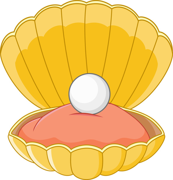 Cartoon Shell perle
 - Vecteur, image