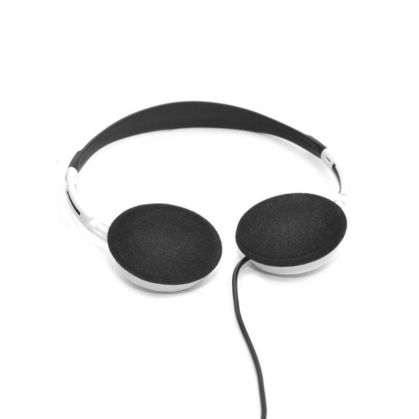 Fone de ouvido isolado em branco
 - Foto, Imagem