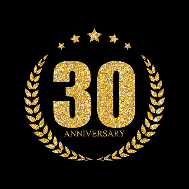 Logo de la plantilla 30 Años Aniversario Vector Ilustración - Vector, Imagen