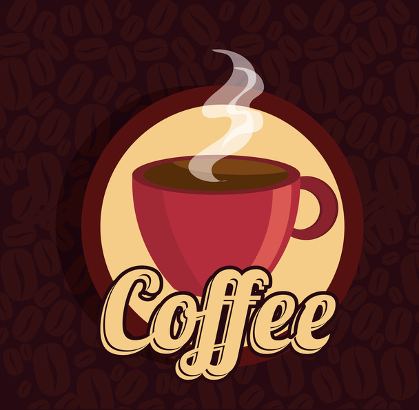 kreslený šálku kávy design design - Vektor, obrázek