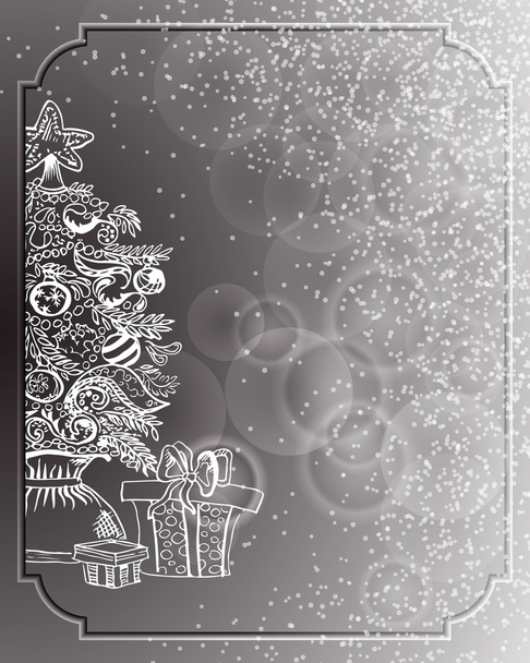 Merry Christmas greeting card - Διάνυσμα, εικόνα