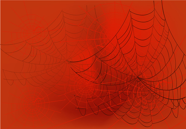spinnenroter Netzhintergrund - Vektor, Bild