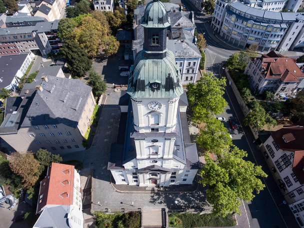 Γέρα Salvatorkirche εκκλησία salvator εναέρια άποψη - Φωτογραφία, εικόνα