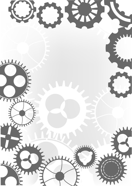 gray gears background illustration - Vector, Image
