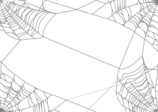 tela de araña cuatro esquinas en blanco
 - Vector, imagen