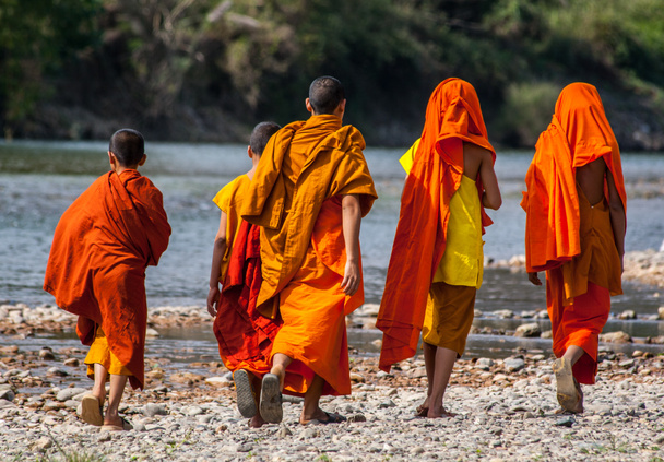 Charming Laotian monks - Valokuva, kuva