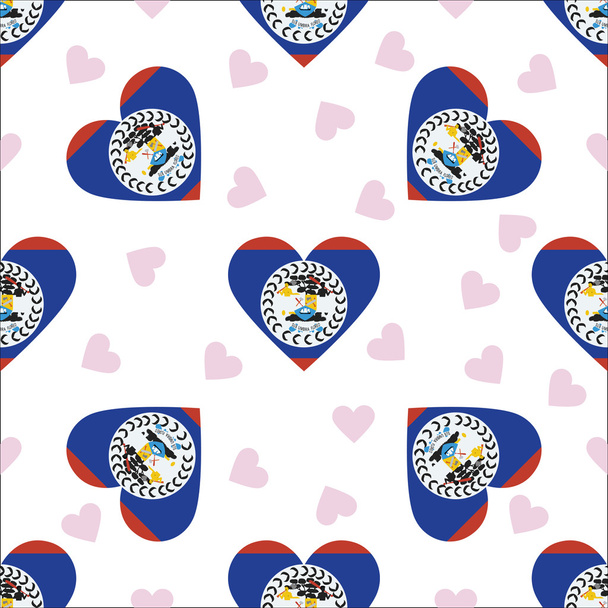 Belize independence day seamless pattern. - Vettoriali, immagini