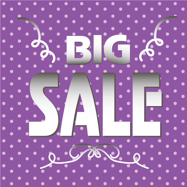 Big sale banner with dots  - Vector, afbeelding