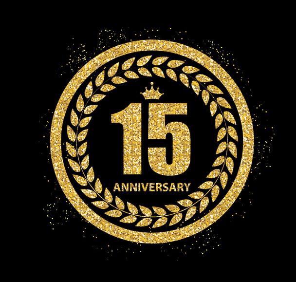 Шаблон Логотип 15 років Векторні ілюстрації
 - Вектор, зображення