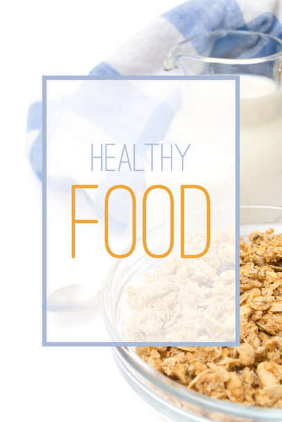 健康食品のポスターの背景 - 写真・画像