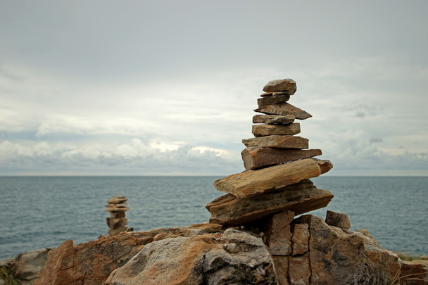 Cairn, taş yığını  - Fotoğraf, Görsel
