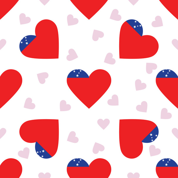 Samoa independence day seamless pattern. - Vecteur, image