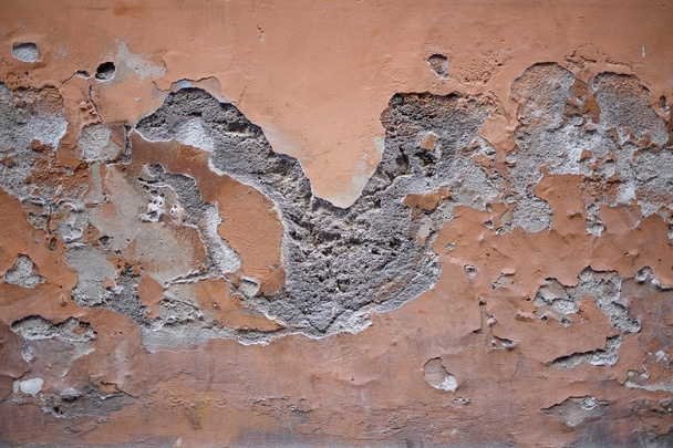 Egy régi fal repedt festék - Fotó, kép