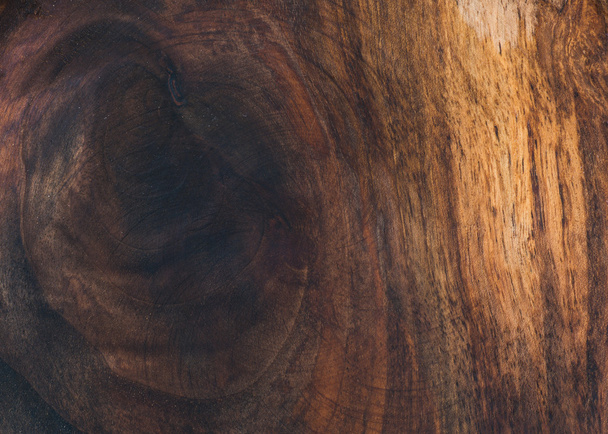 Dark natural walnut wooden texture - Фото, изображение