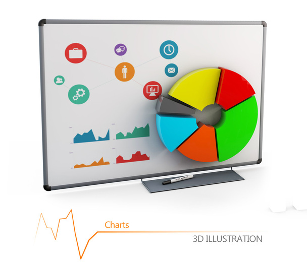Diagrama colorido del negocio, informes y presentaciones
 - Foto, imagen