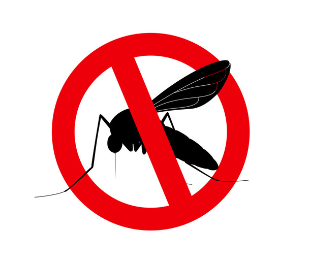 Σκοτώνουν τα κουνούπια σύμβολο - Διάνυσμα, εικόνα
