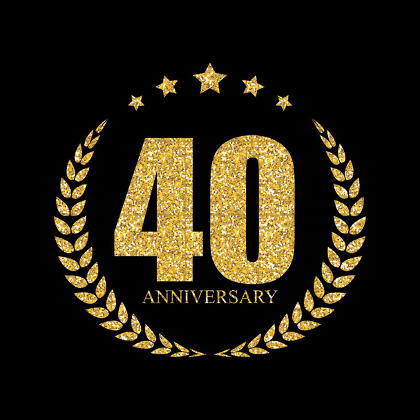 Illustrazione vettoriale di anniversario del logo del modello 40
 - Vettoriali, immagini