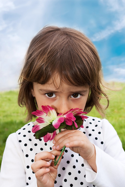 Flower Smelling - Foto, Imagem
