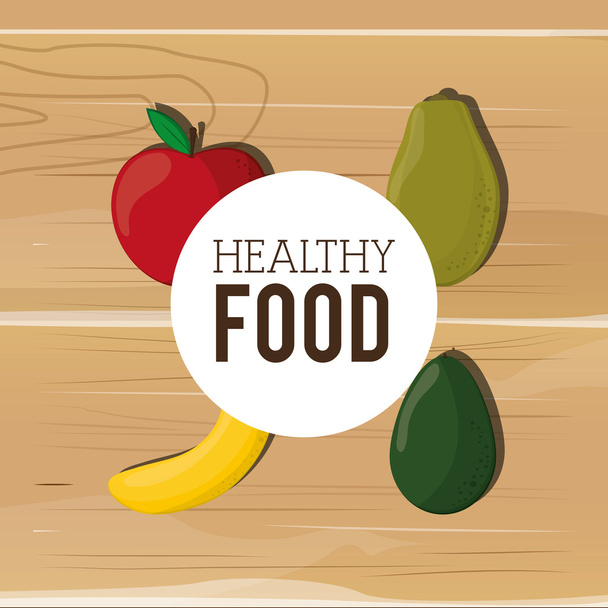 geassorteerde gezonde voeding pictogrammen embleem - Vector, afbeelding