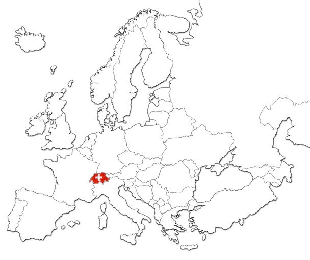 mapa de Suiza - Foto, imagen