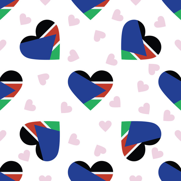 South Sudan independence day seamless pattern. - Vecteur, image