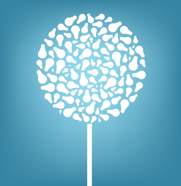 bulbs tree, vector - ベクター画像