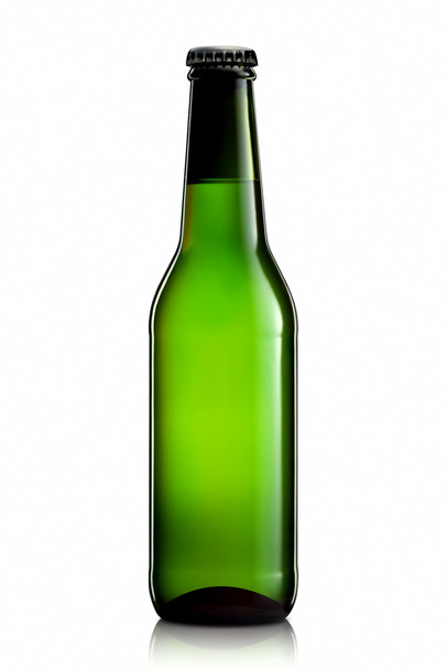 Bottle of beer or cider isolated on white background - Foto, Imagen