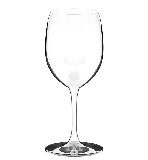 один порожній келих вина на білому фоні
 - Фото, зображення