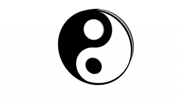Ying yang symbol of harmony and balance - Footage, Video