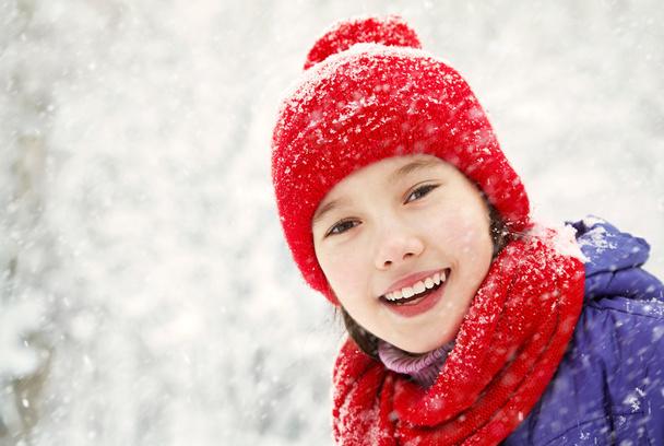 girl in the winter. teen outdoors - Zdjęcie, obraz