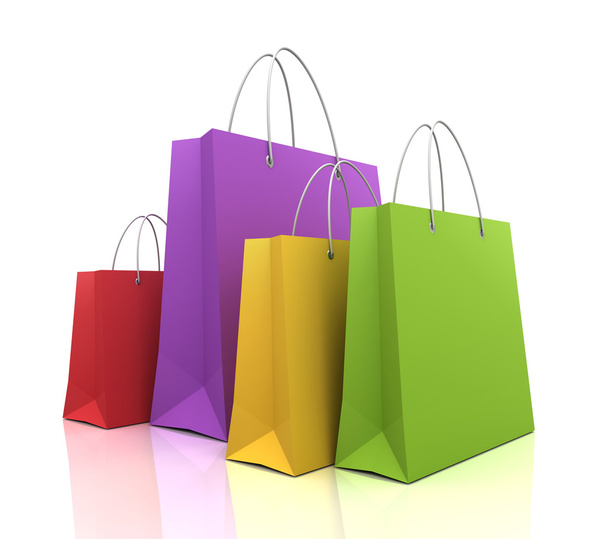 shopping bags concept  3d illustration - Photo, Image