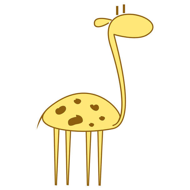Una linda jirafa
 - Vector, Imagen