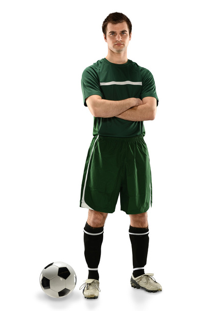 Soccer Player Standing - Foto, imagen